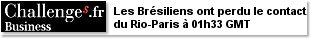 Les Brésiliens ont perdu le contact du Rio-Paris à 01h33 GMT
